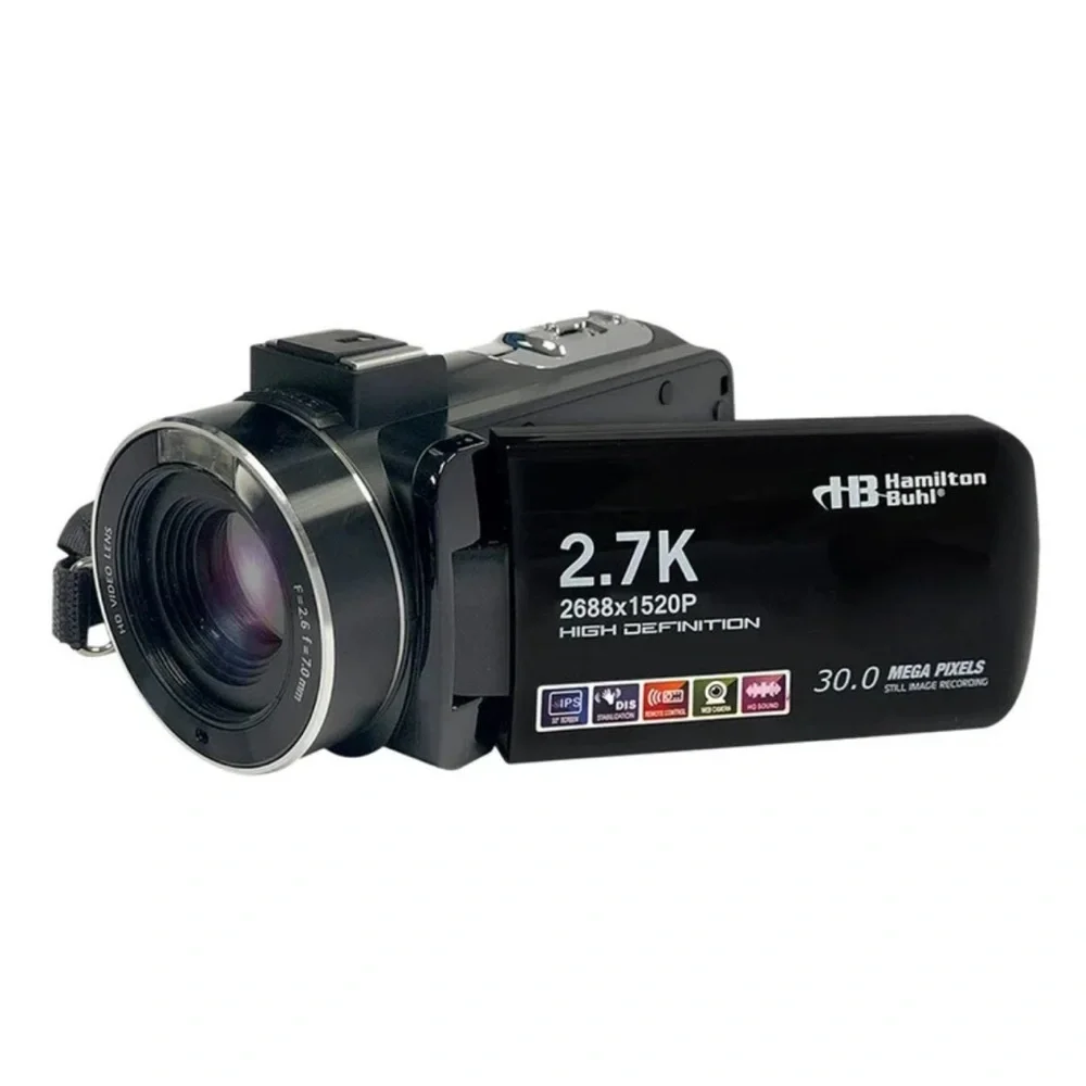 Hamilton 2.7K Video Camcorder - Black and Silver